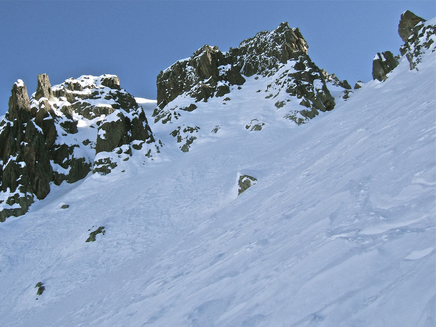 Ma descente, brèche de droite.