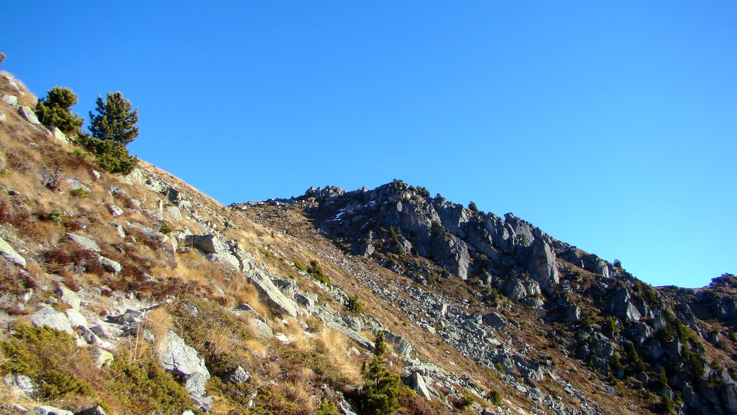 Le début de l'arête