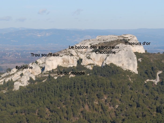 Secteurs du Mont Gaussier à Saint Rémy