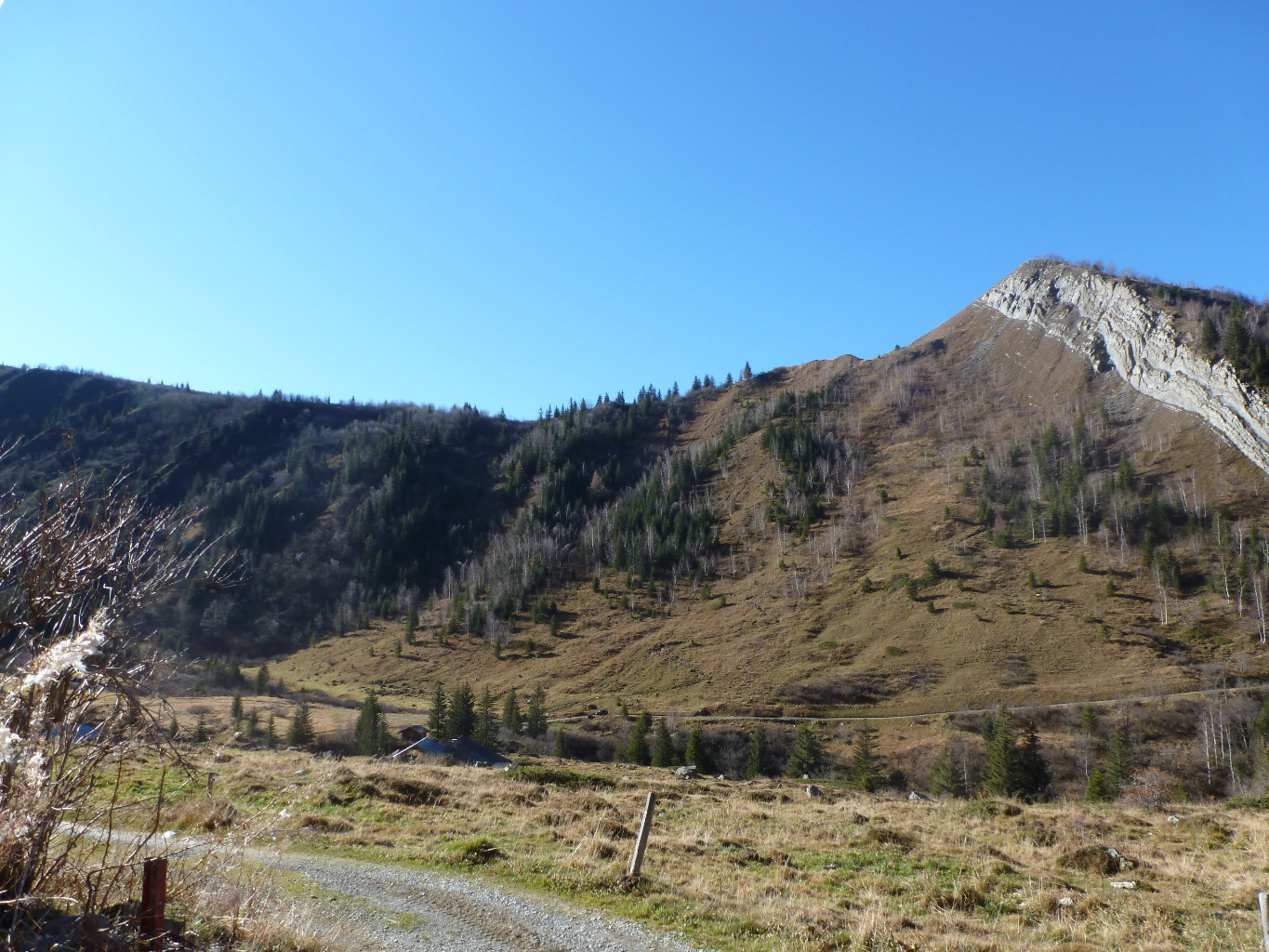 Mont Truc et alpages du Miage en contrebas