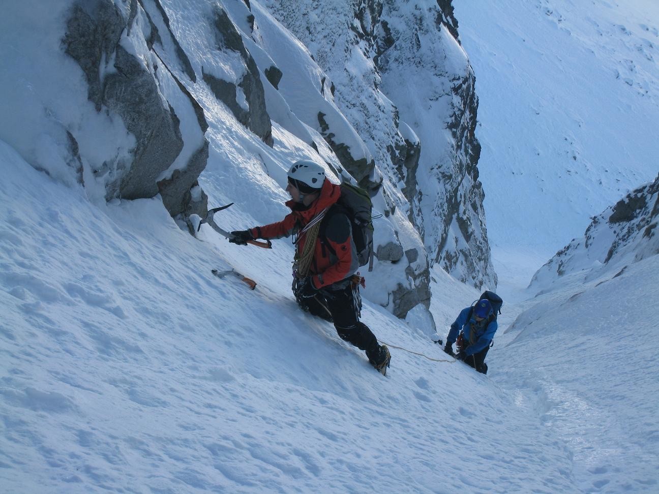 au début du couloir