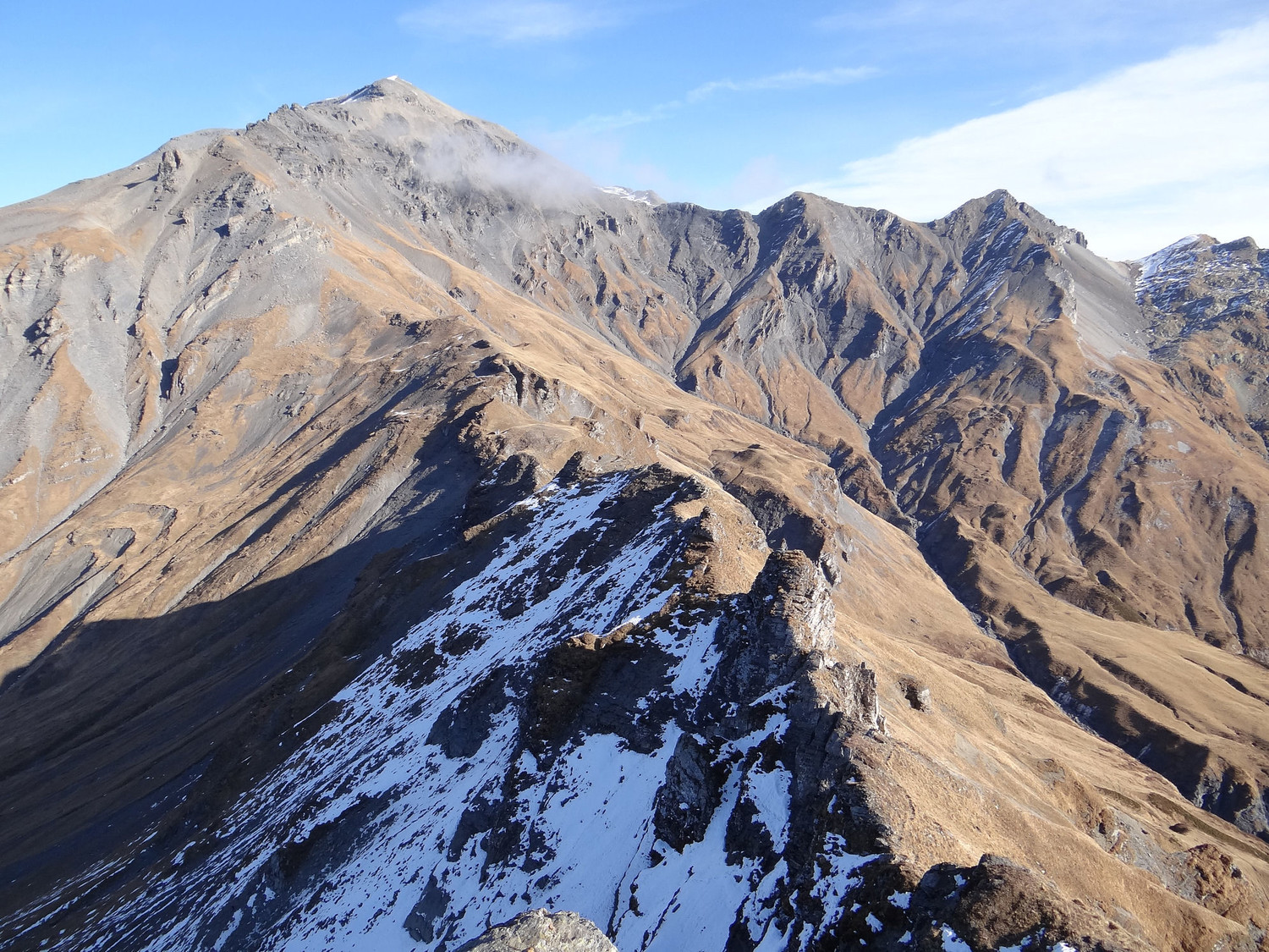 L'arrivée au col des Chaux