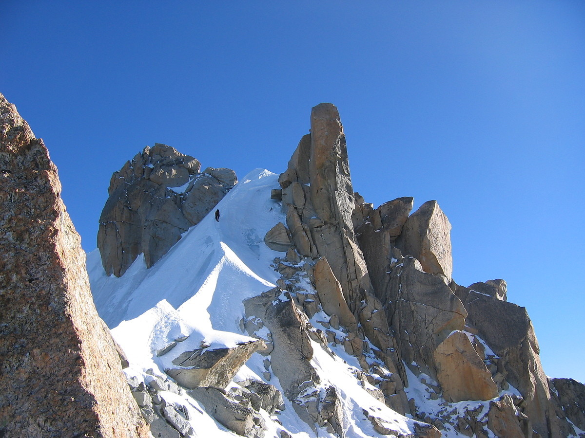 Pointe Croux depuis son arête W (sortie de Naïa)