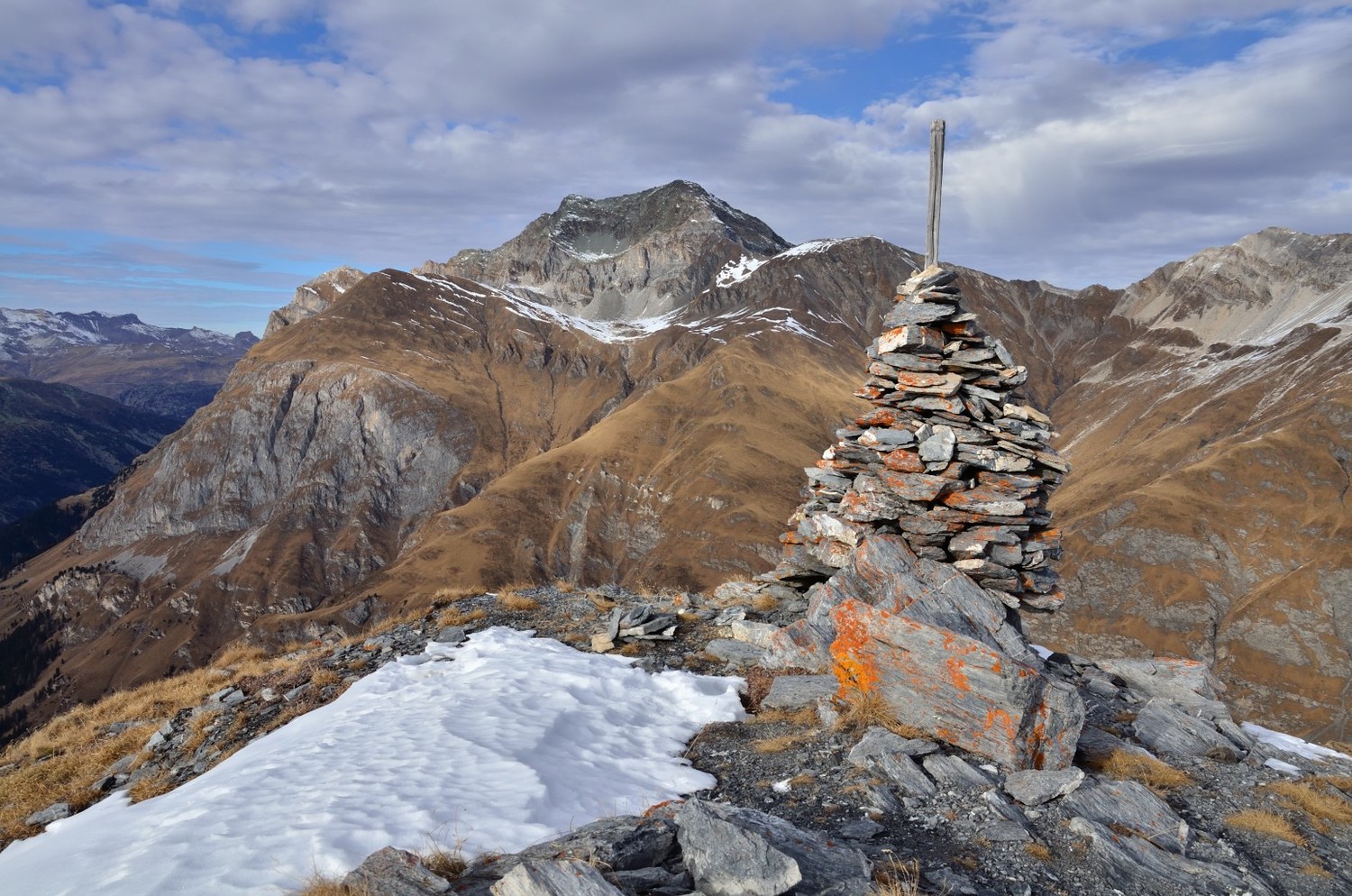 il Piz Grisch e l'ometto del Guggernull