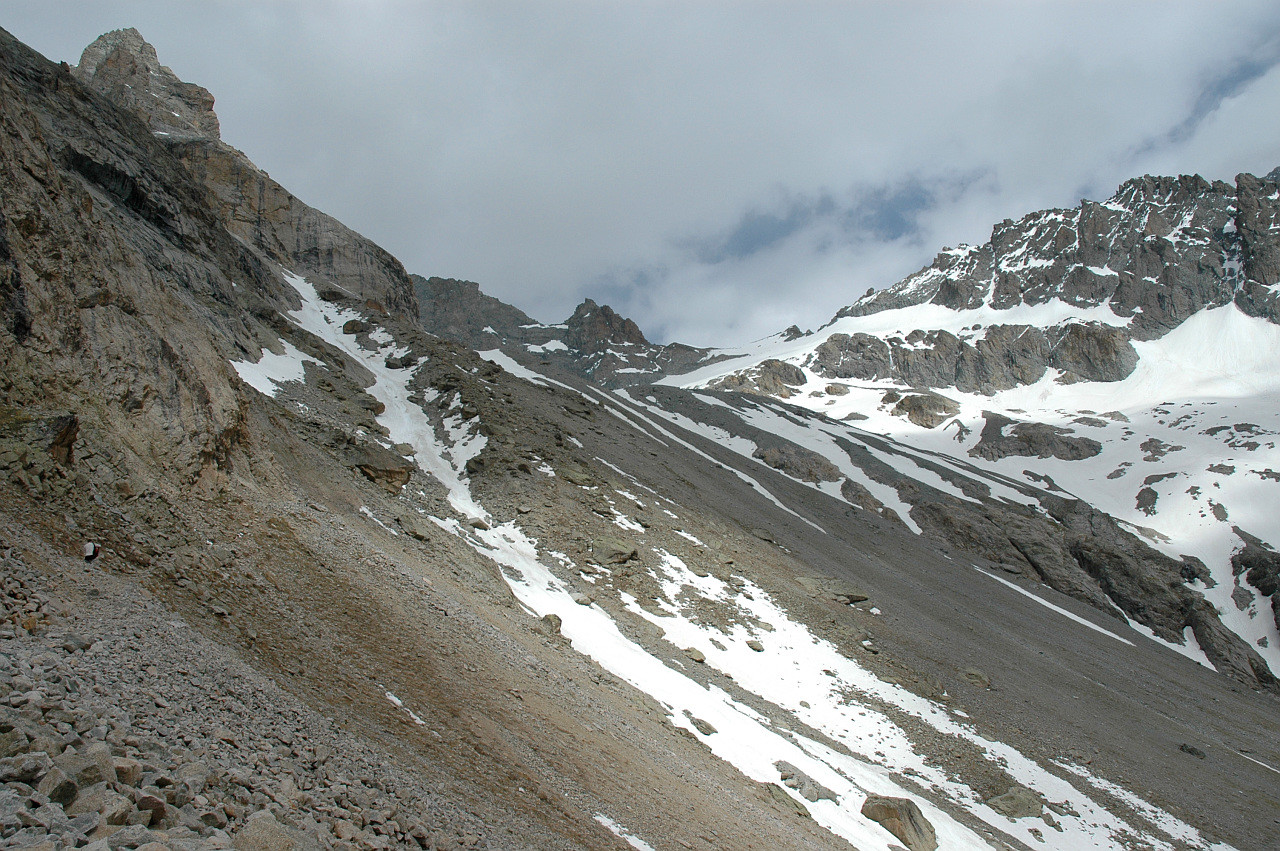 pentes W du col de la Temple