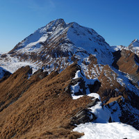 Il Piz Duan 3130 m dal Piz Maroz Dent 2599 m