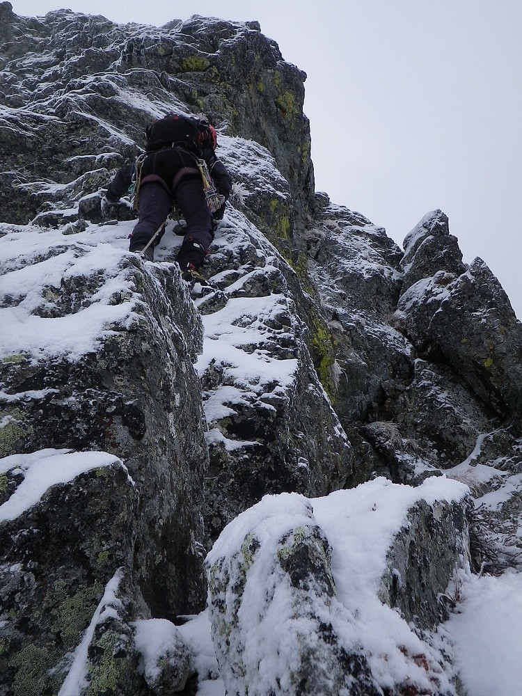 Arête N de la Petite Lance de Domène : les conditions vers l'attaque