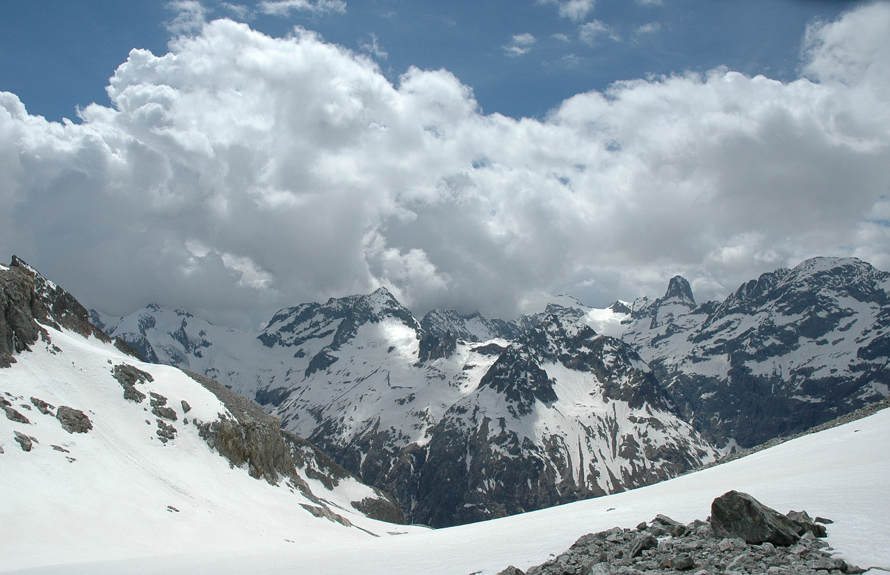 Col de la Temple, vue vers l' W
