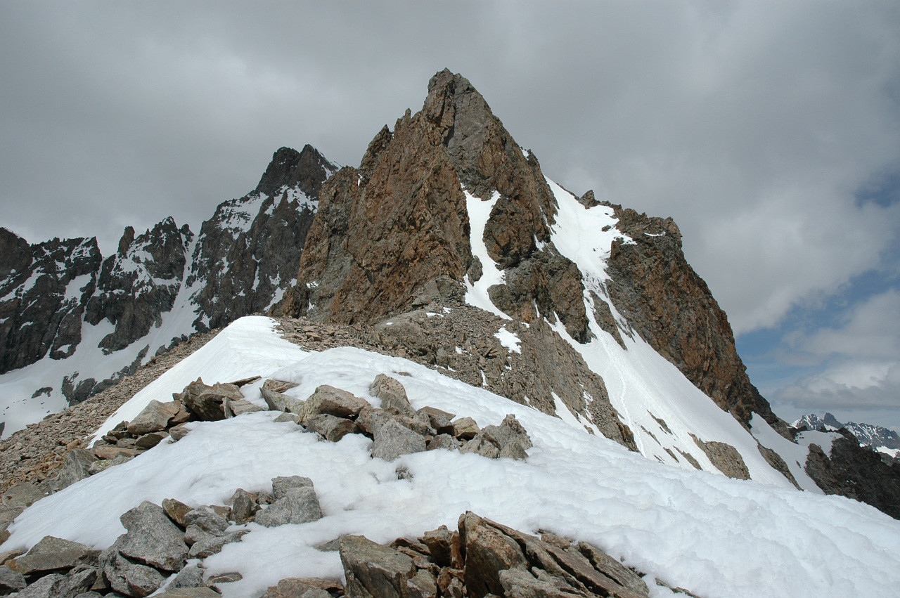 le Coolidge vu du col de la Temple