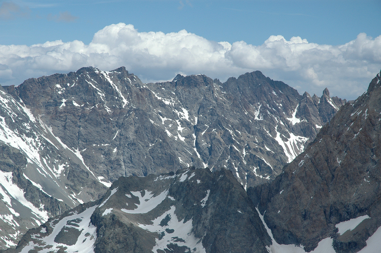 Pic du Rif , Pointe des Arcas, Pic Gardiner , Pic de Clouzis, Bosse de la Momie