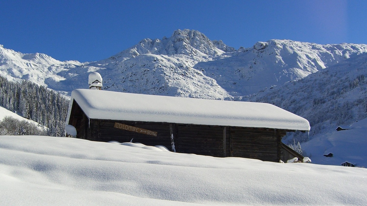 Col du Joly - la saison des photos bleues et blanches