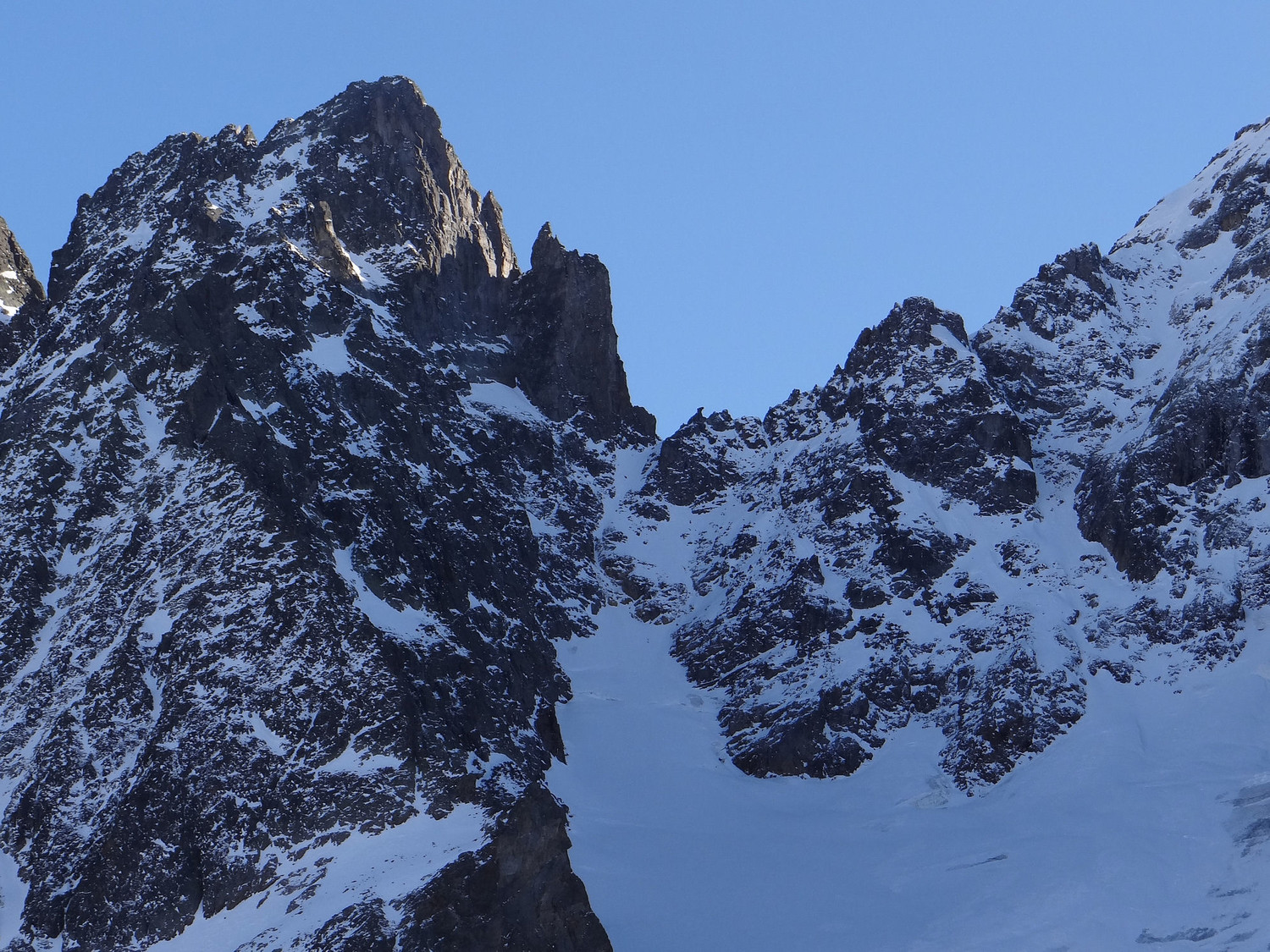 Le col du Belvédère versant Bérard