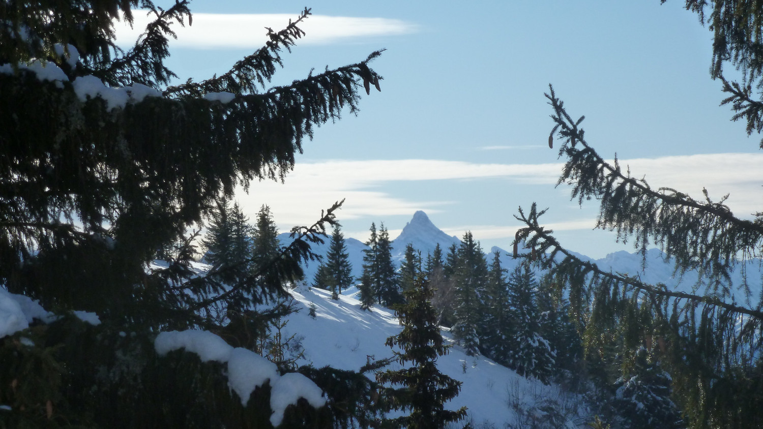 Pointe Percée ensapinée