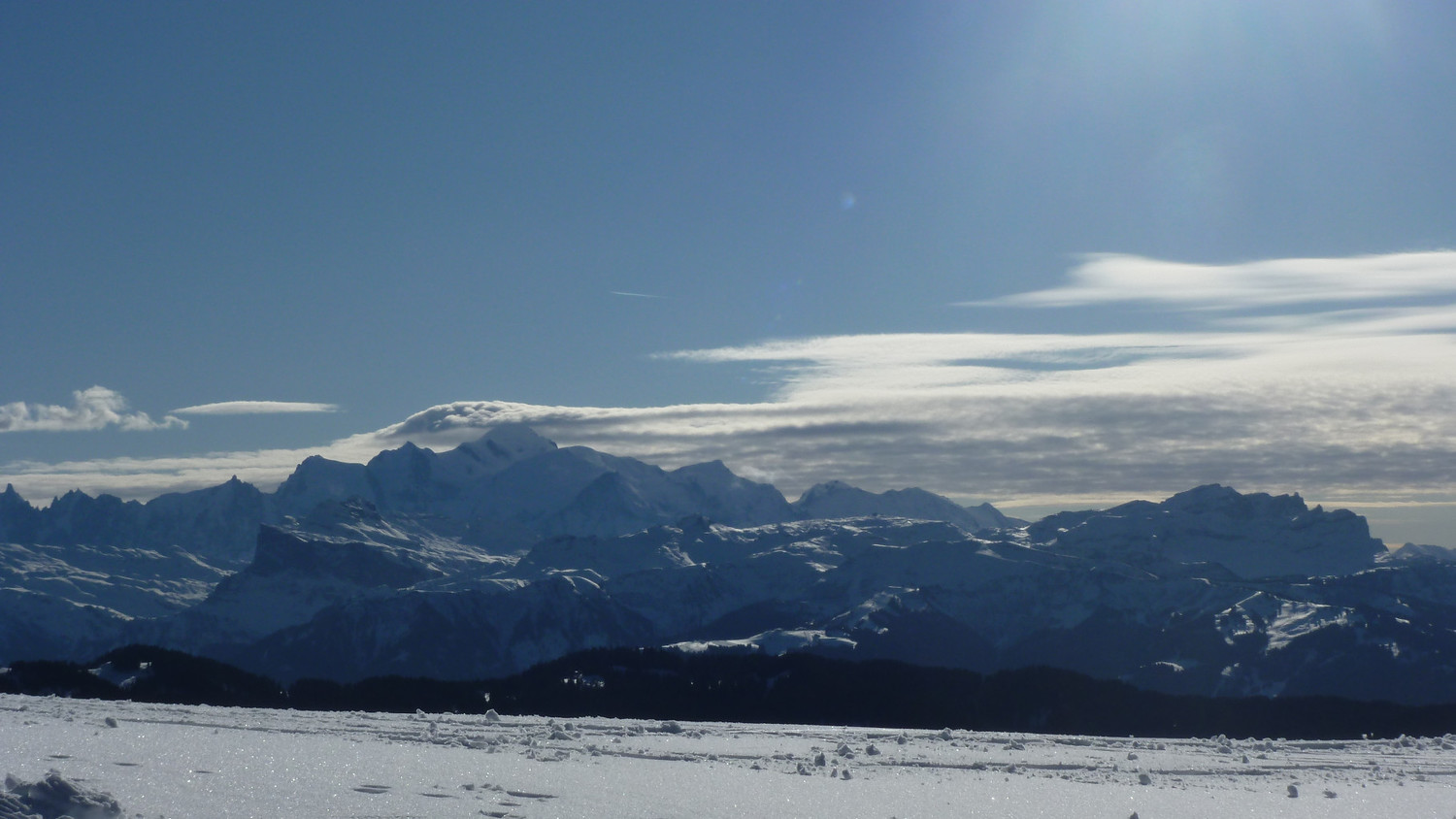 Panorama haut-savoyard classique depuis le Mont Chéry
