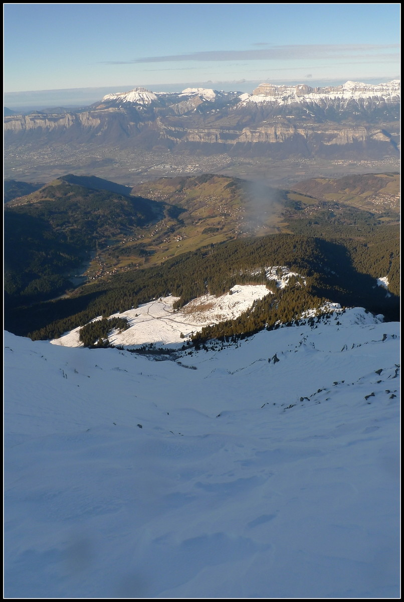 Dans la face W du Jas des lièvres