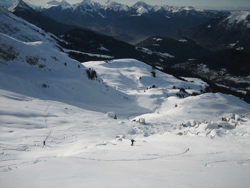 Descente col de La Tulle