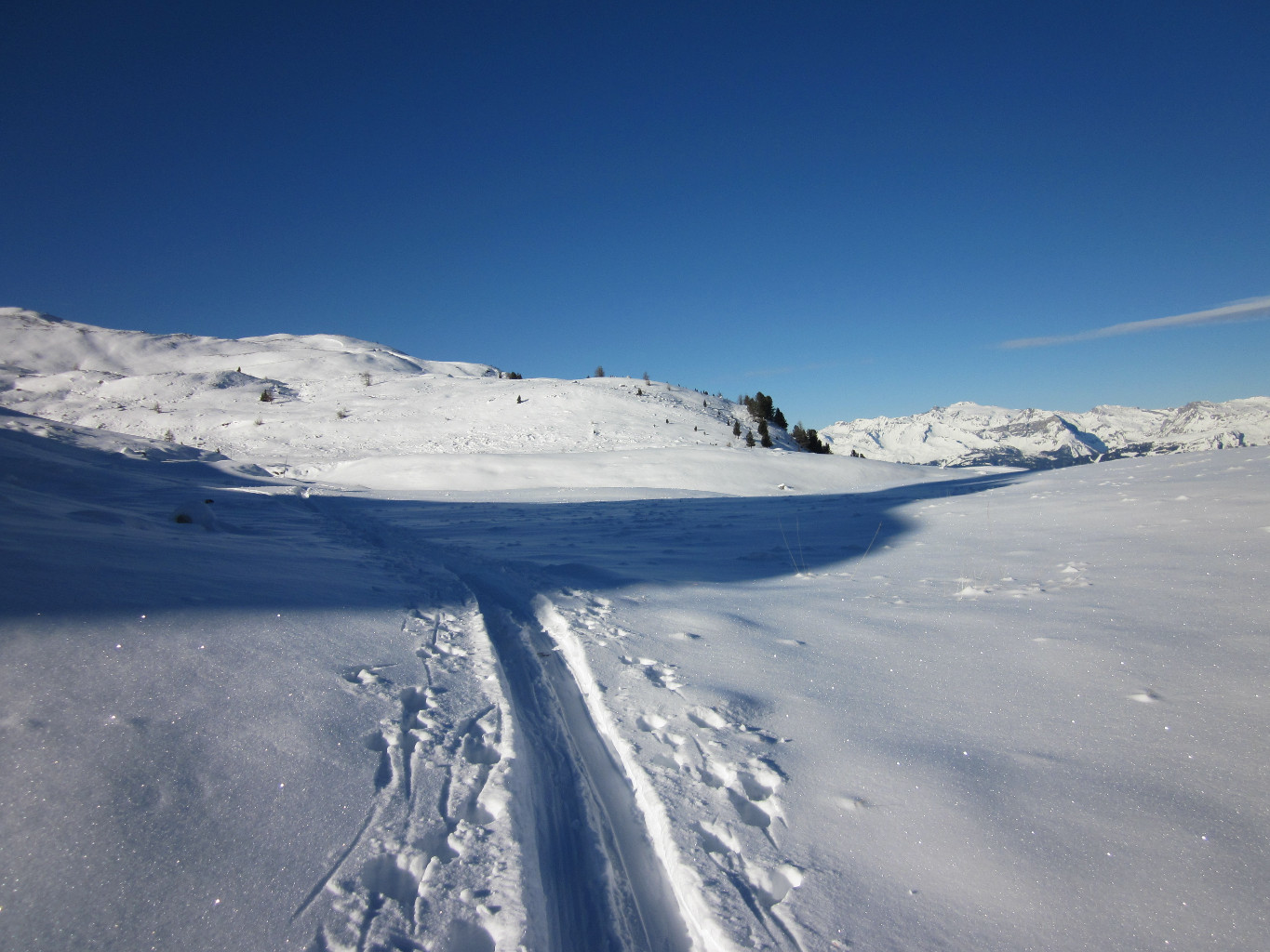Montée vers l' hôtel Weisshorn
