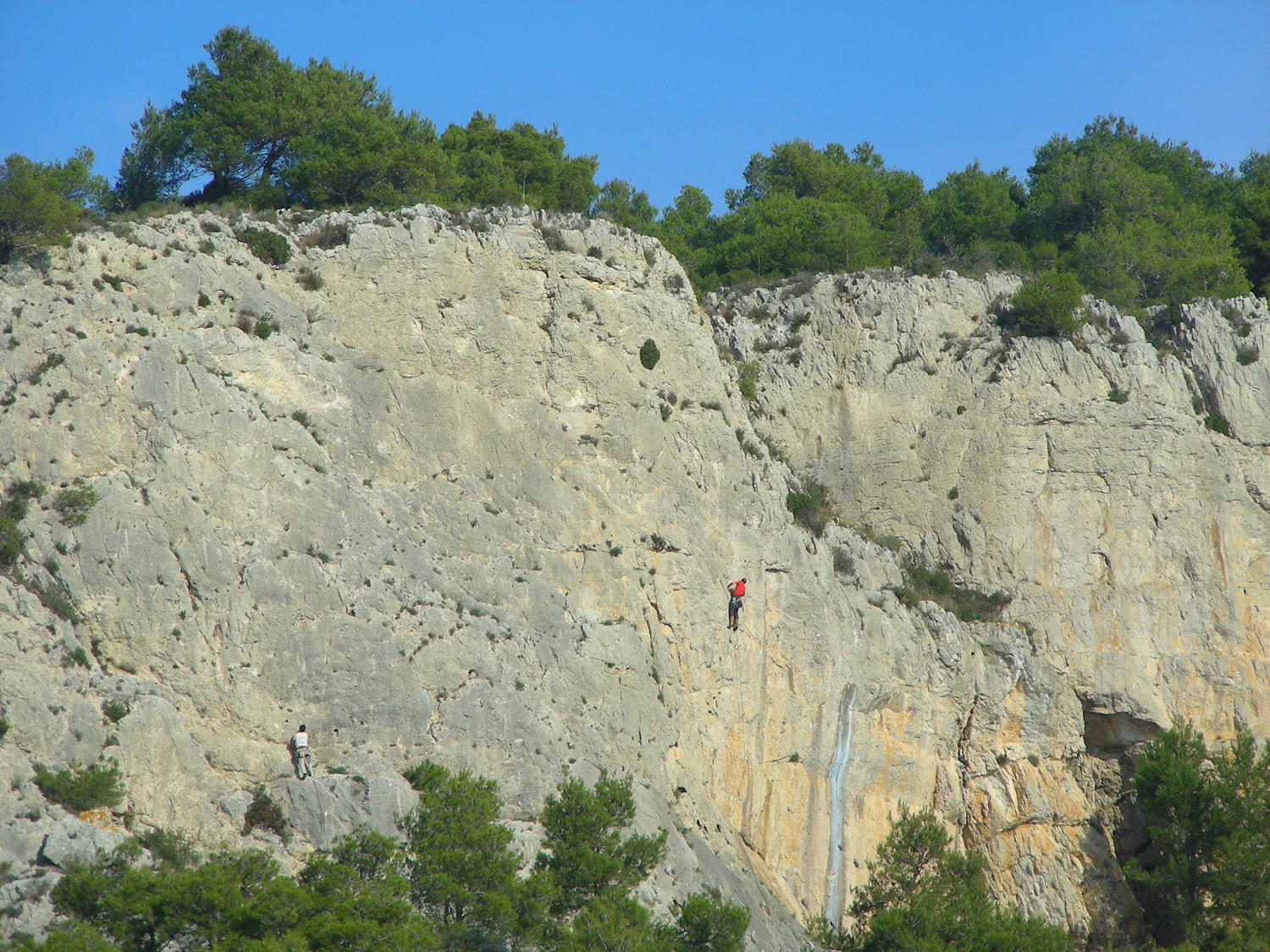 Escalade à la Chandelle (massif de la Clape)