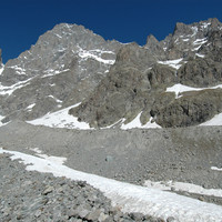 Barre des Ecrins SE, Moraine du Glacier Noir, par omα
