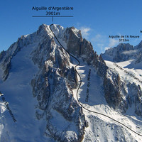 Aiguille d'Argentière - Glacier du Milieu