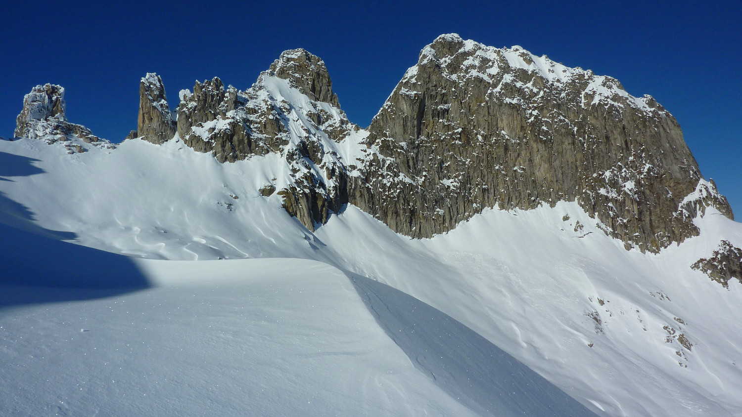aiguille de la Balme : Face SE