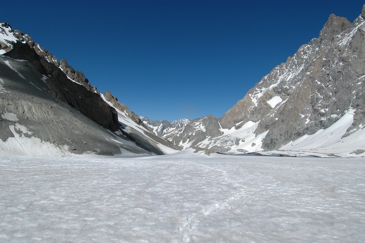 Glacier Noir, vue vers l'E