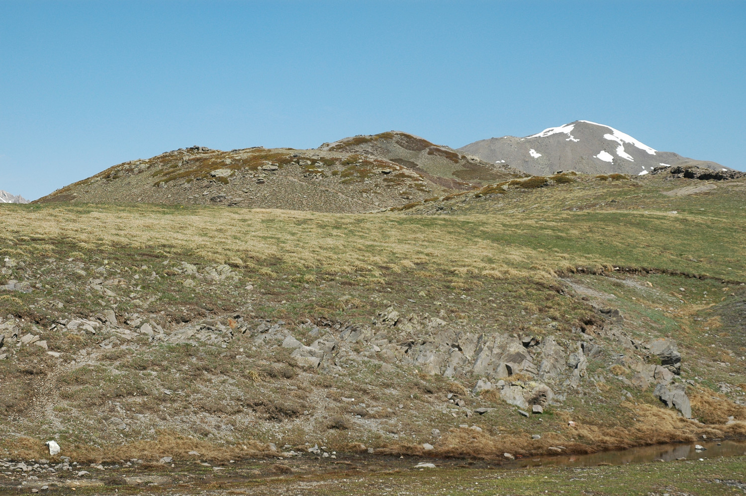 Col du Granon, la Gardiole au loin