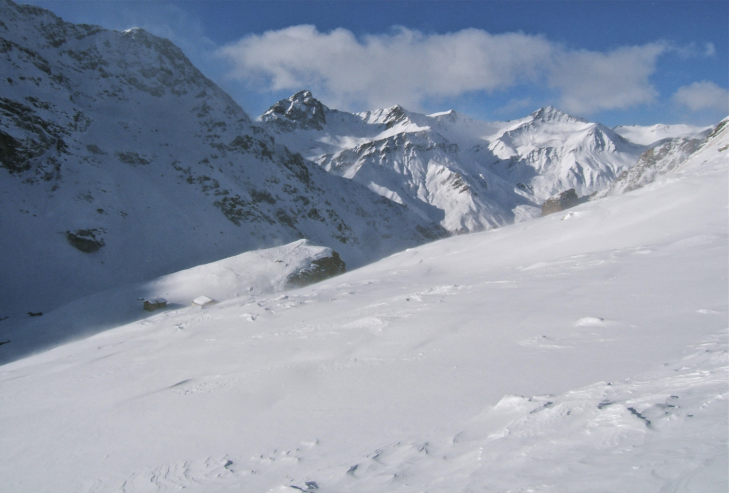 Descente vers la Colletta Traversagn.