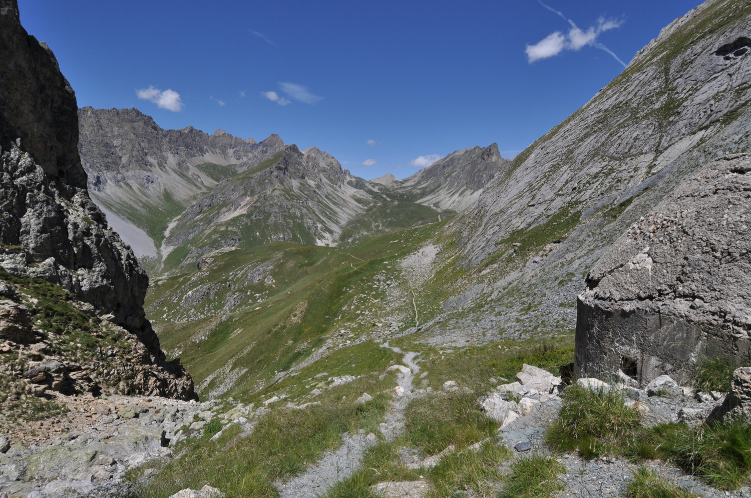 Col Greguri, vue vers le N