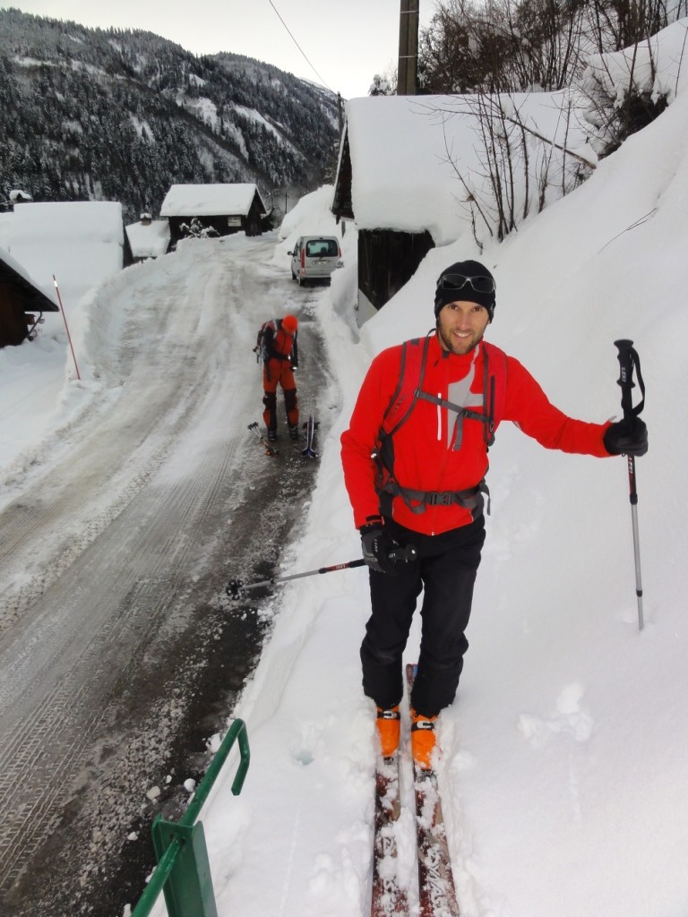 Départ de Villard Benoît (1035m) sur la route du Col de la Madeleine