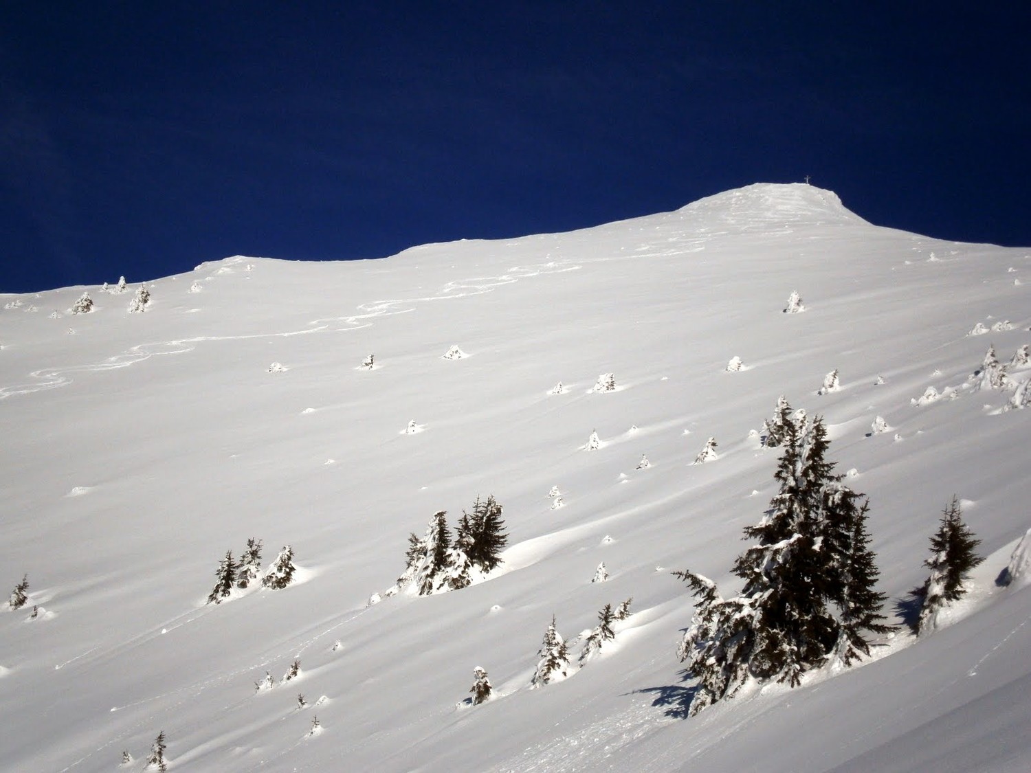 Face sud-ouest du pic de la corne