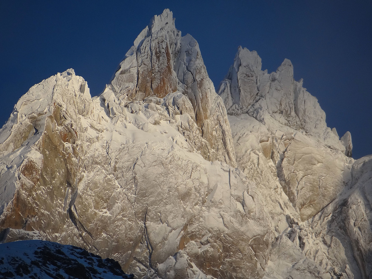 Décoration de Noël sur les aiguilles de Chamonix