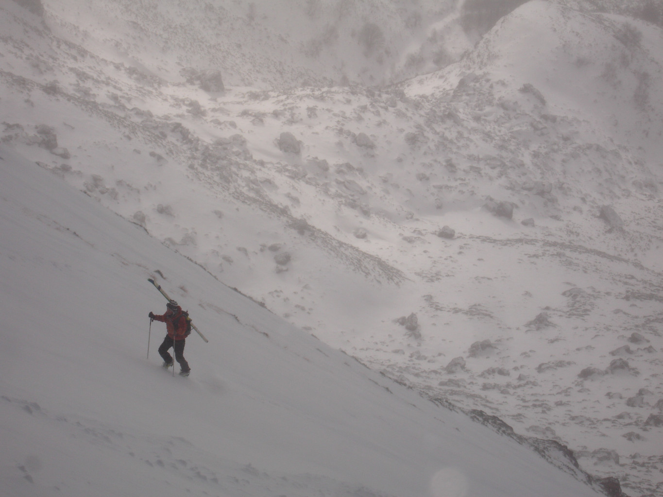 Pente d'acces au couloir