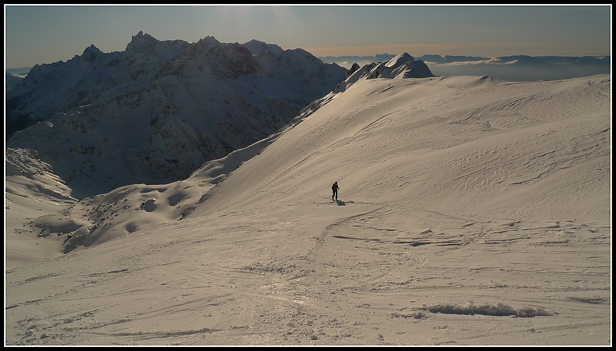 arrivée sous le sommet