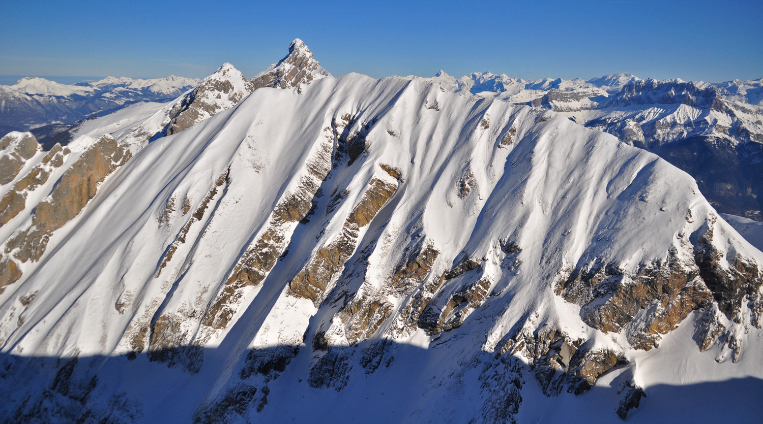 Mont Fleuri et la Pointe Percée qui montre le bout du nez