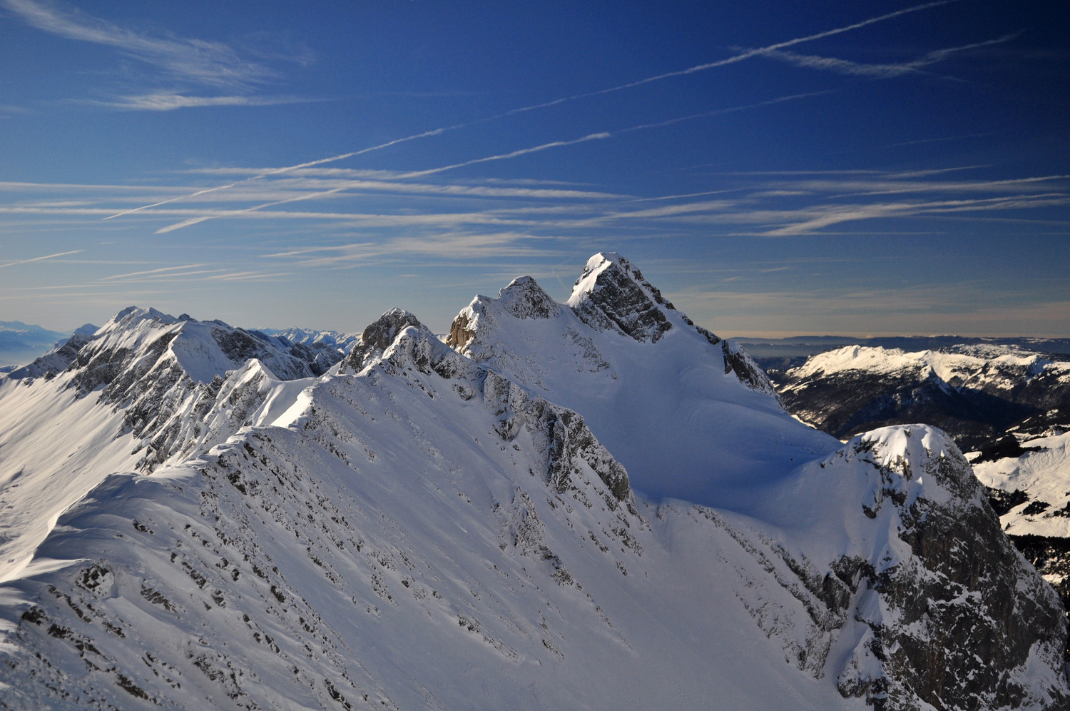 Pointe des Verts depuis le col des V....