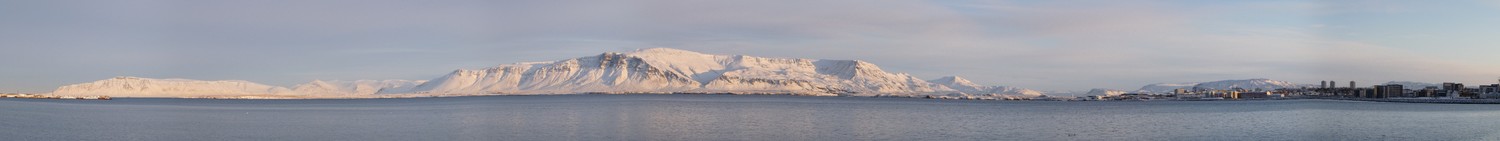 La chaîne depuis Reykjavik