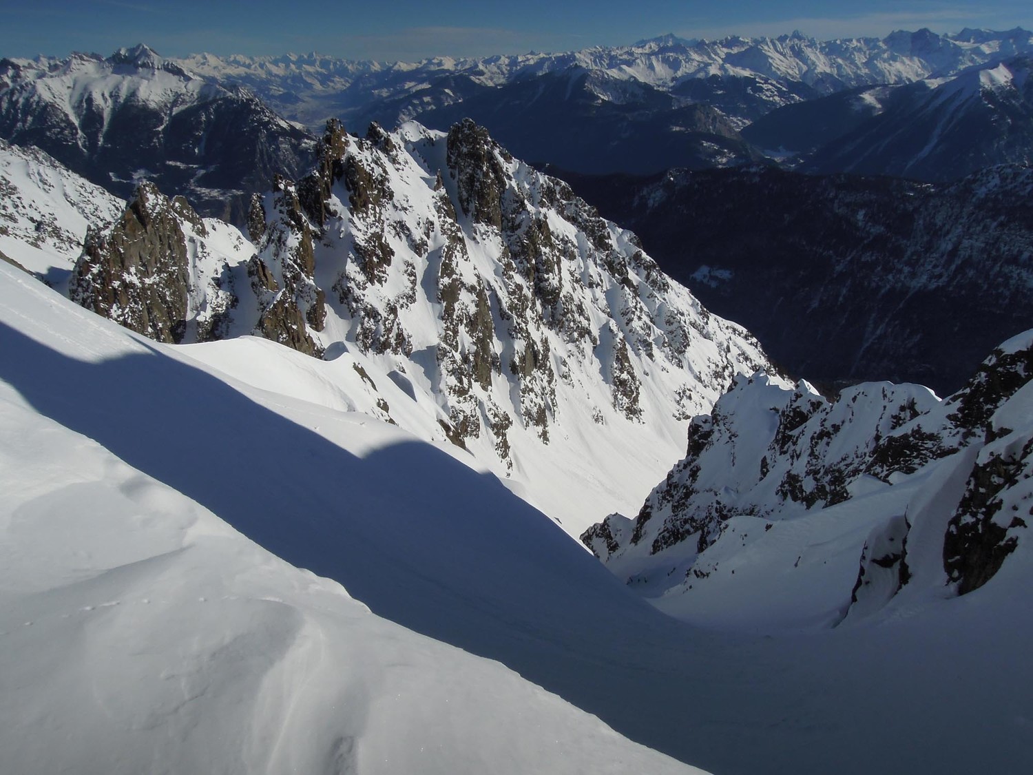 Fenestral. Le sommet du couloir E.