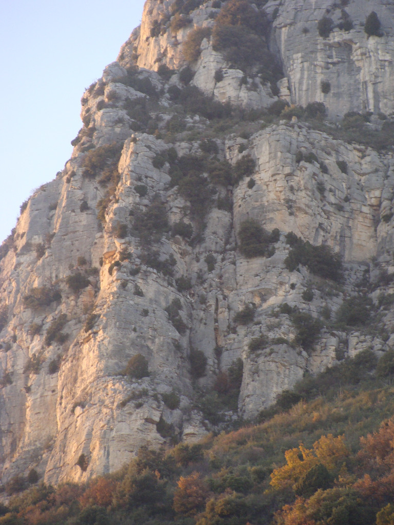 L'arète sud au complet depuis le village.
