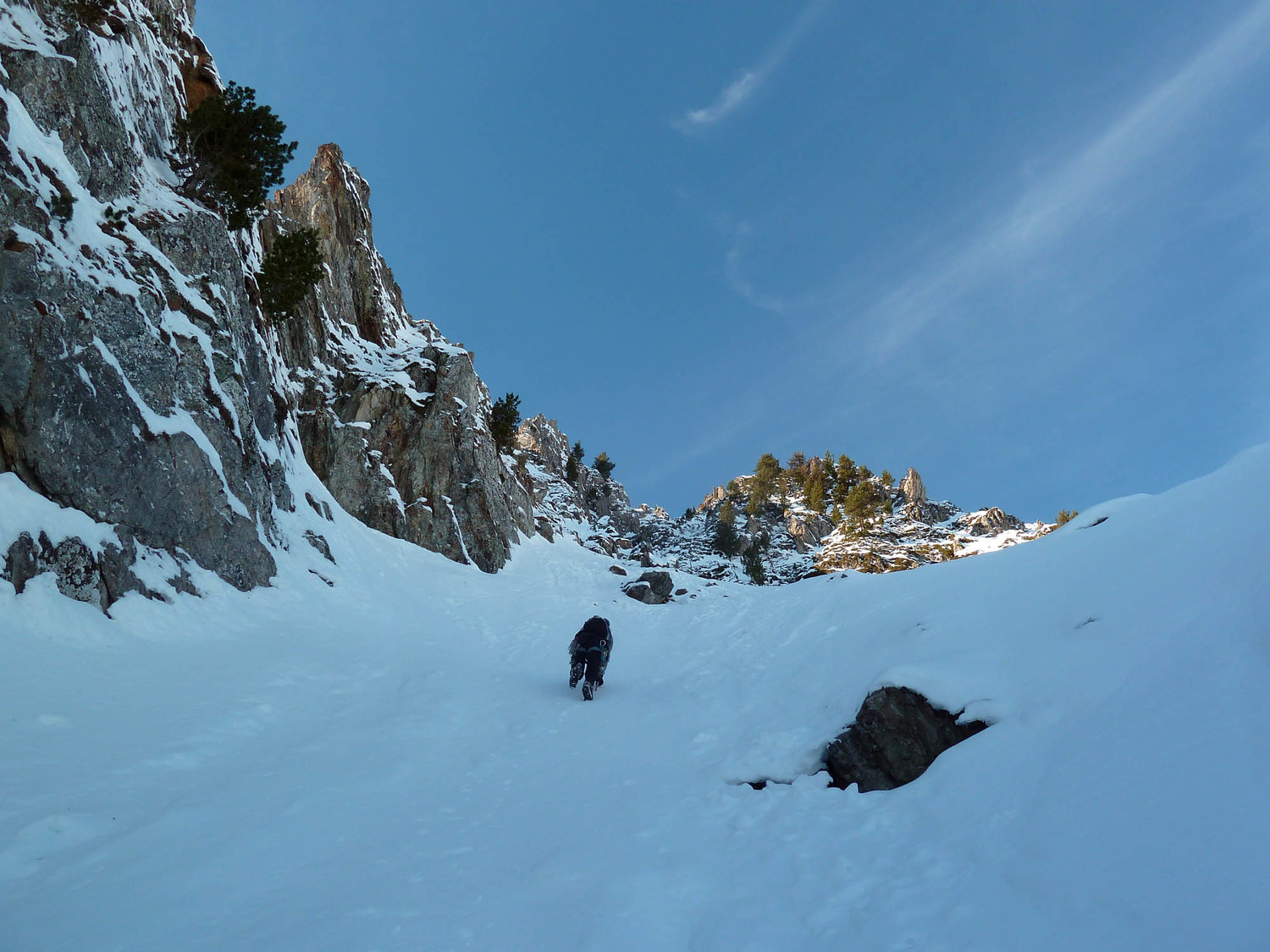 Le Corse au dessus du 2eme ressaut