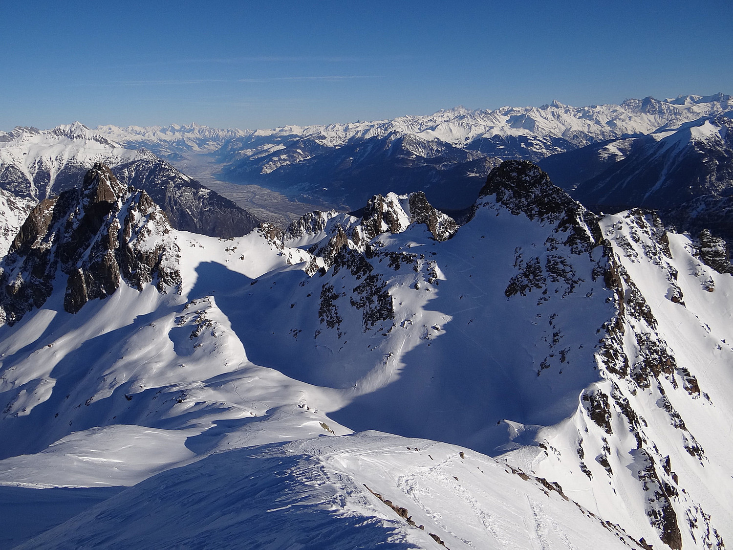 Versant N du col de Fenestral