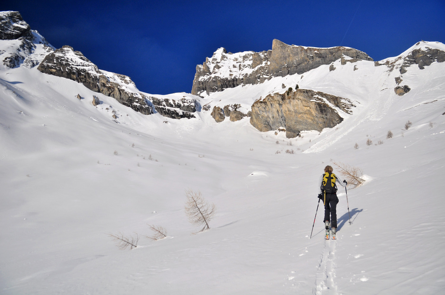 Montée dans la combe de la Saille