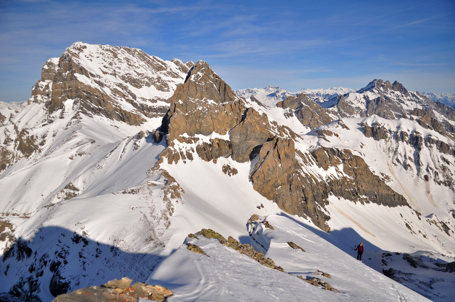 Petit et Grand Muveran depuis l'Aufalle