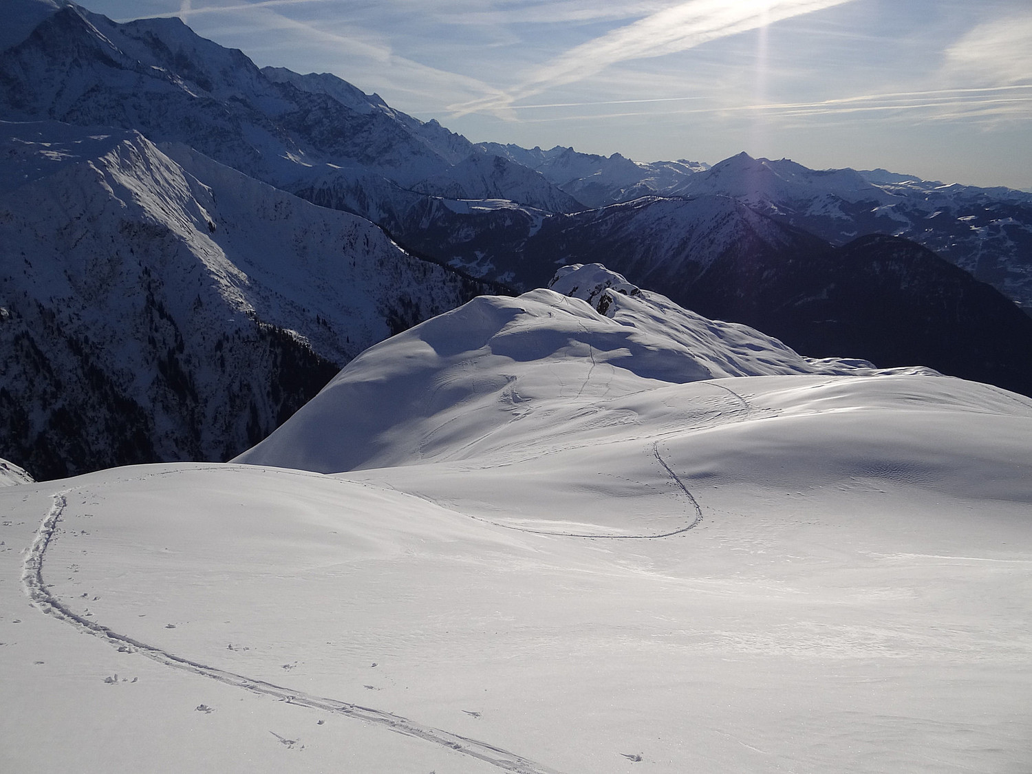 Un long cheminement le long de l'arête de Pormenaz