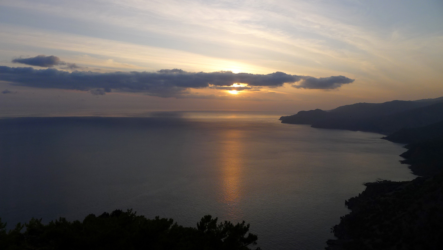 Coucher à la chapelle de Prophitis Ilias