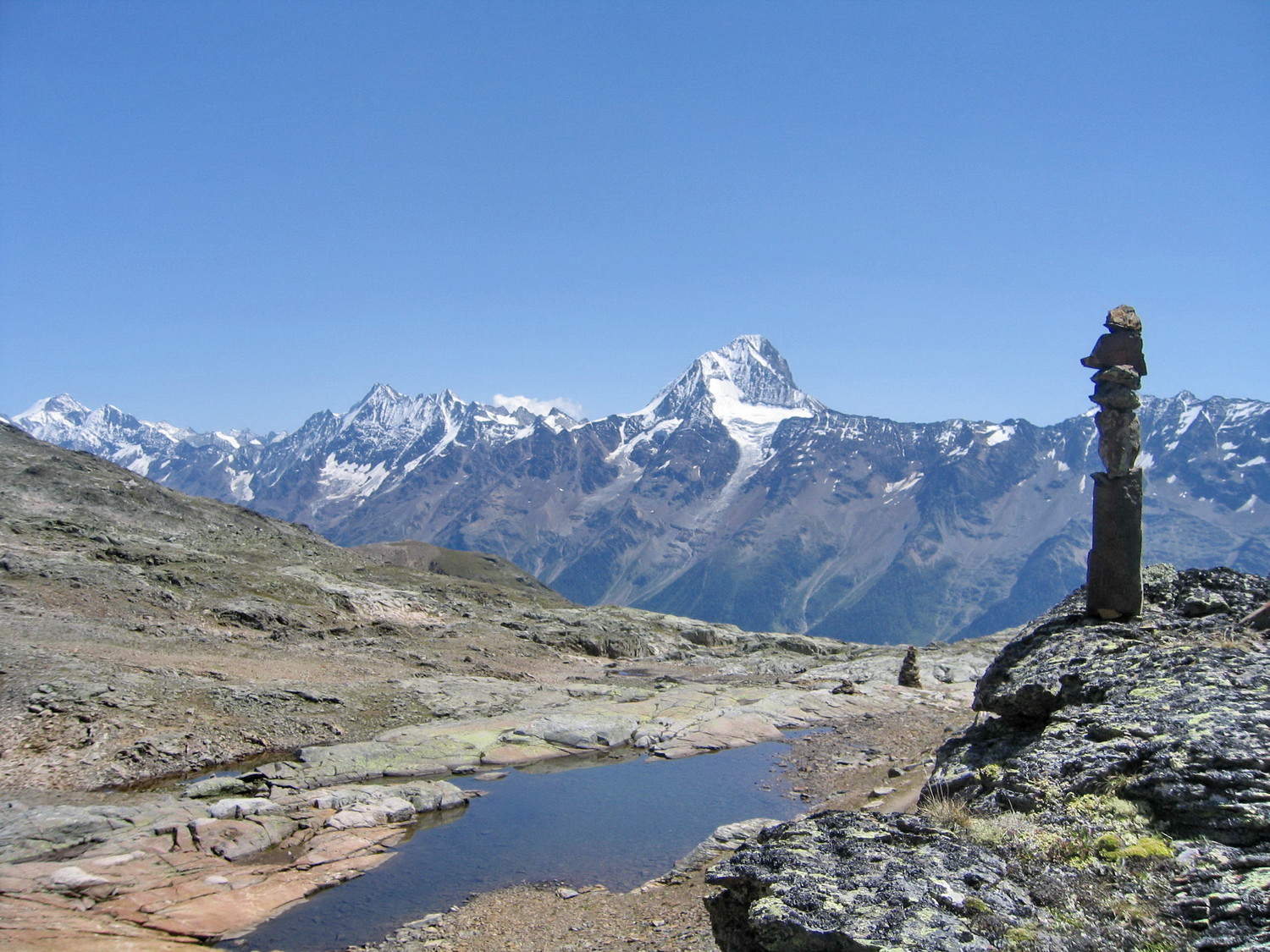 le bietschhorn, des environs du lötschenpass
