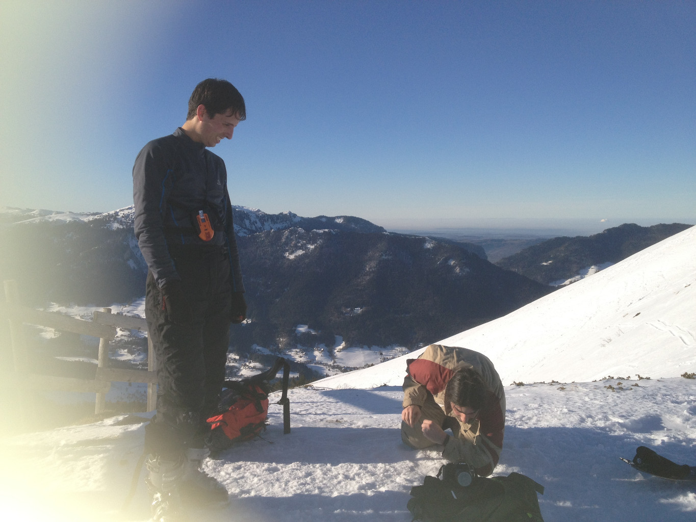 Stephane & Joss at the top