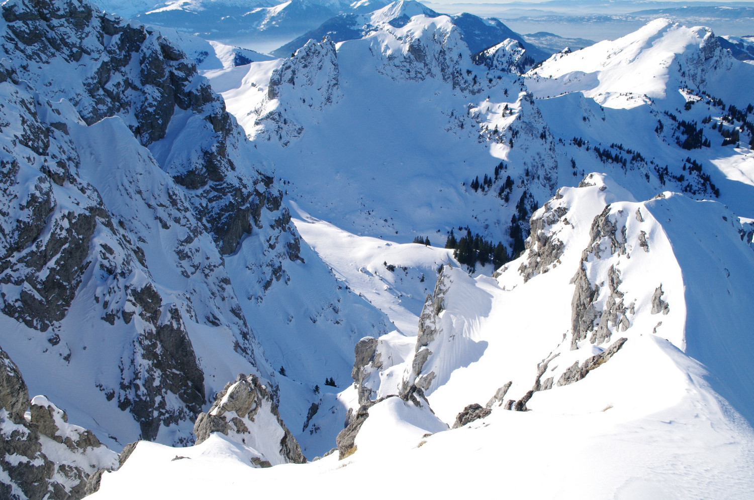 Vue du sommet N de Chalune