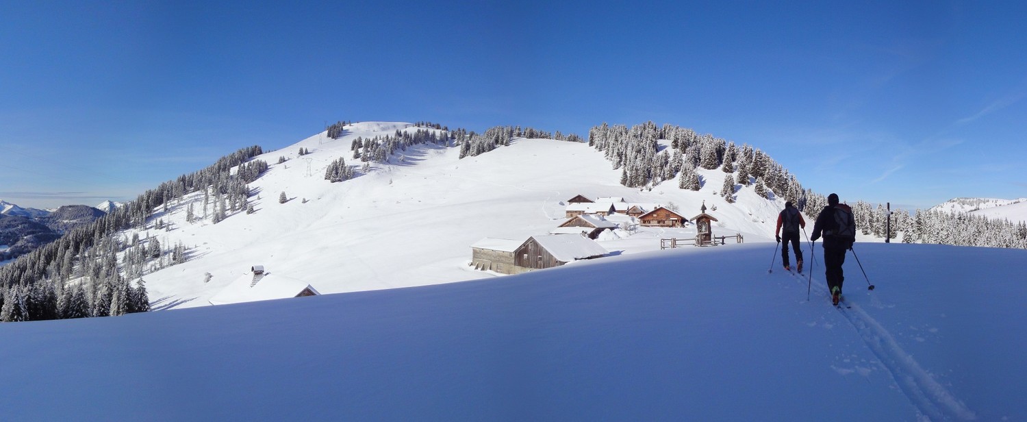 Arrivée aux chalets d'Autigny
