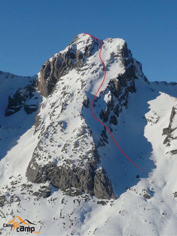 Pointe Blanche, Face SE